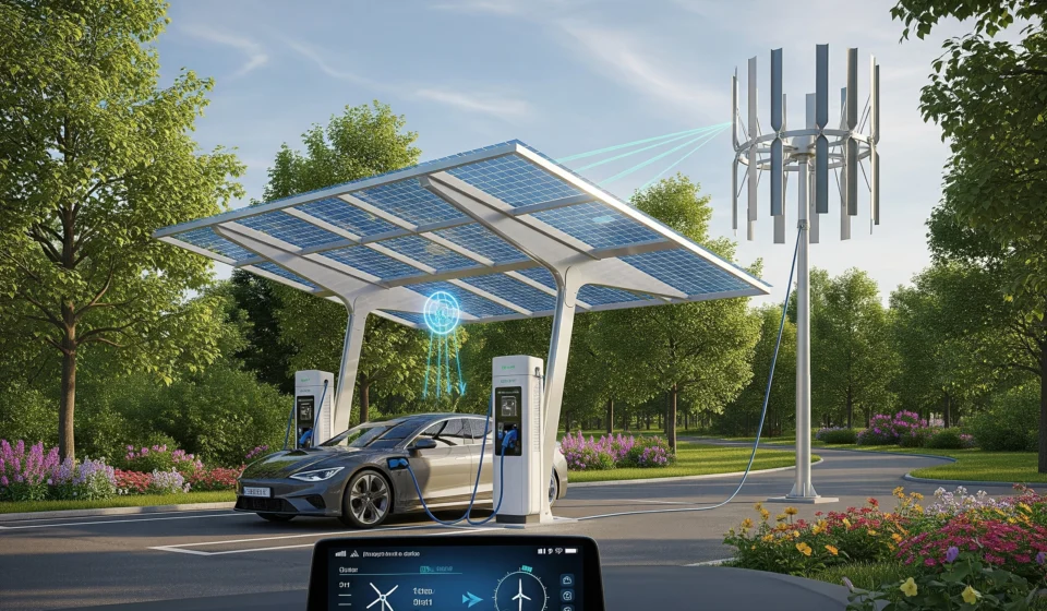 Carport z ładowarką