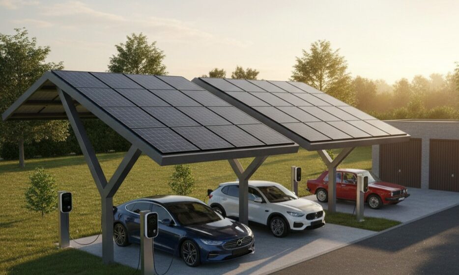 ładowanie samochodu - garaż czy carport